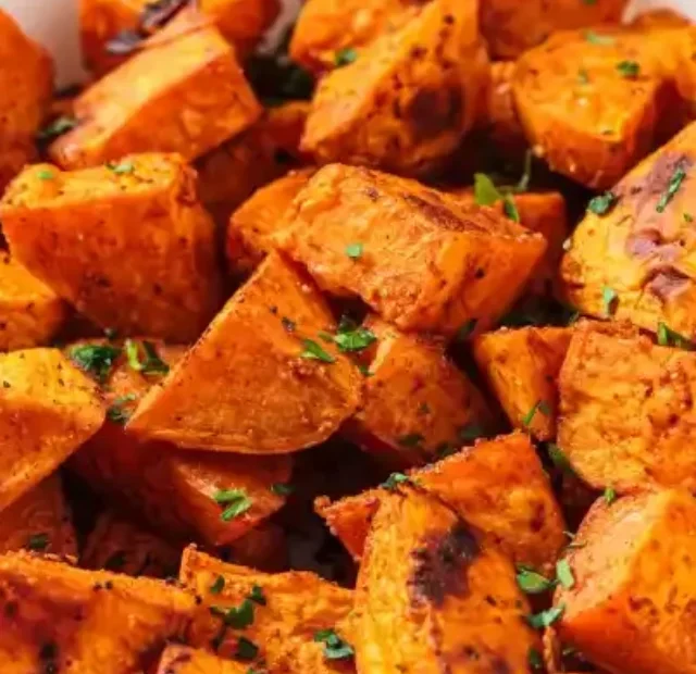 Air Fryer Sweet Potato Cubes Recipe Cooks To Crispy Perfection in 8 Minutes (1)