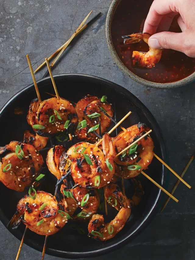 Grilled Shrimp With Gochujang and Honey