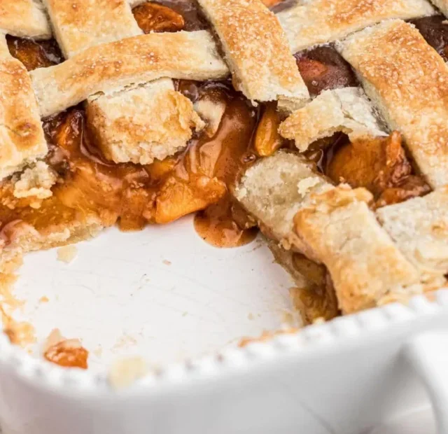 Rustic Peach Cobbler Pie Sweet Southern Charm (3)