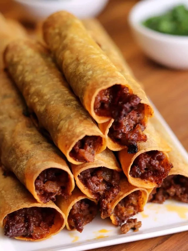 Unlock The 2-Ingredient Secret To Easy Homemade Beef Taquitos